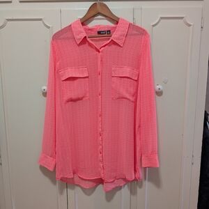 a.n.a Coral Button-Up Shirt
